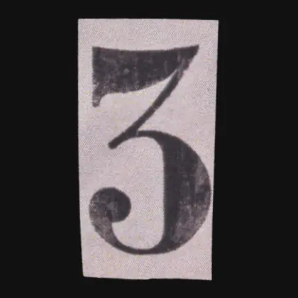 Letter 3 variant 1